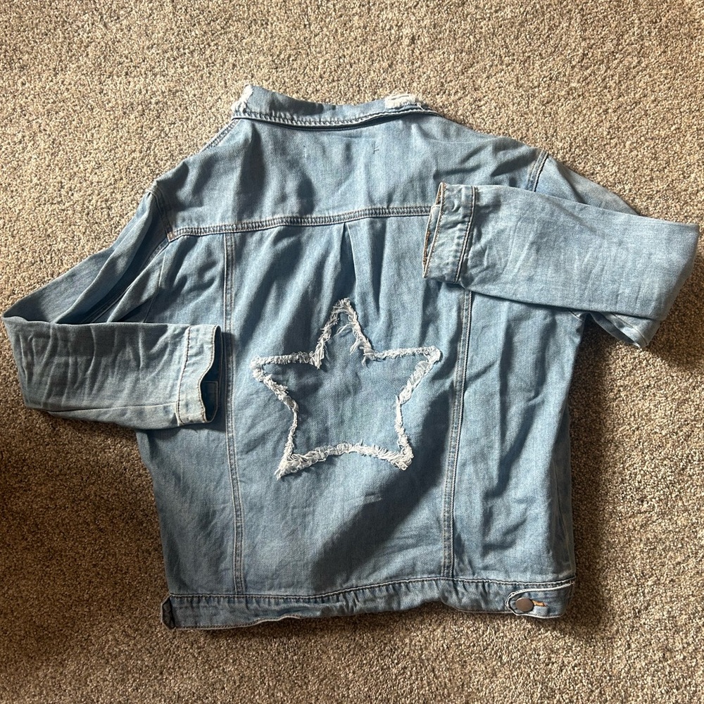 Distressed Denim Jacket - Picture 2 of 2